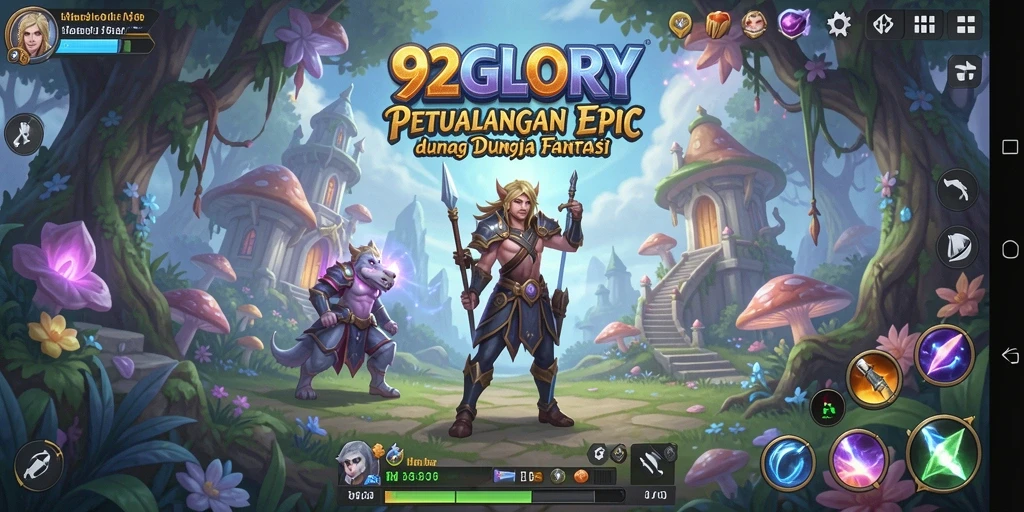 Tampilan gameplay seru dalam 92GLORY, penuh aksi dan strategi.