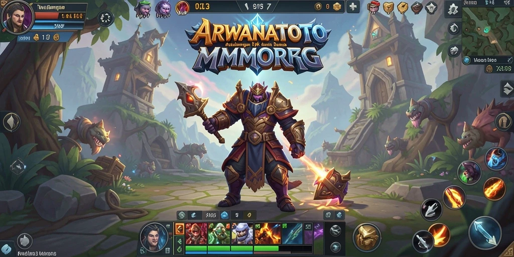 Tampilan gameplay menarik dari ARWANATOTO dalam dunia MMORPG.