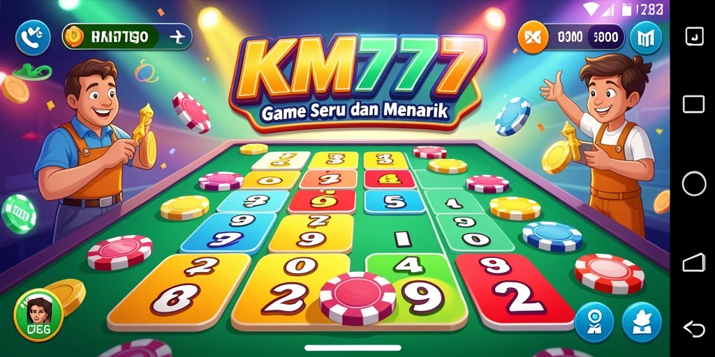 Screenshot gameplay Bingo di KM777 yang menampilkan suasana seru.