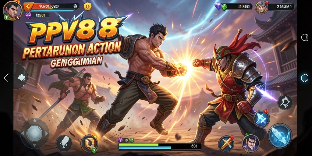 Screenshot PPV88 menunjukkan aksi pertarungan yang mendebarkan.